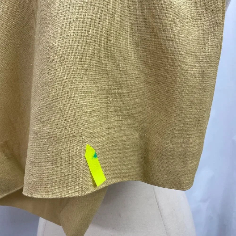 Vintage 60s Martin Berens Goldenrod Mustard Shift Dress Large Tall Juniors